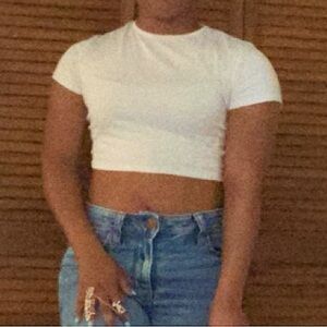 White Crop Top